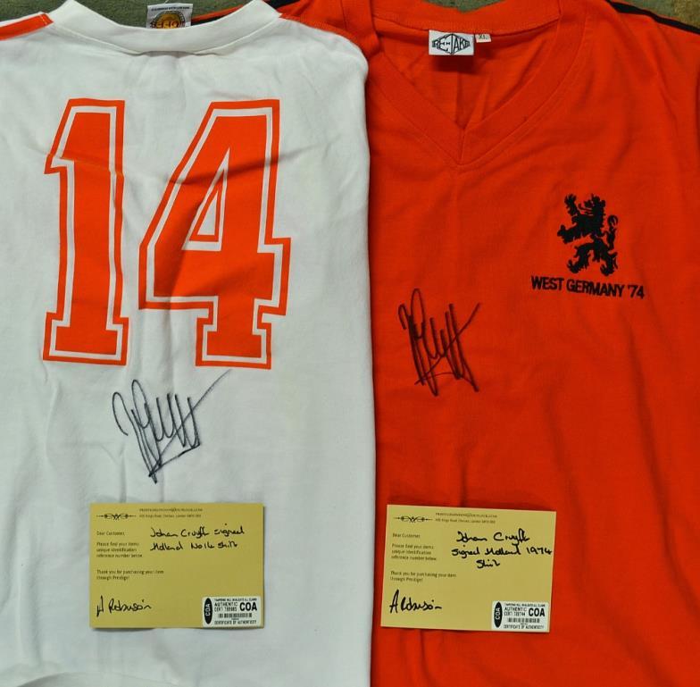 johan cruyff signed jersey