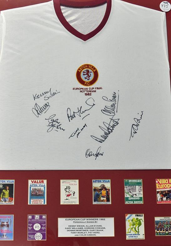 aston villa framed shirt