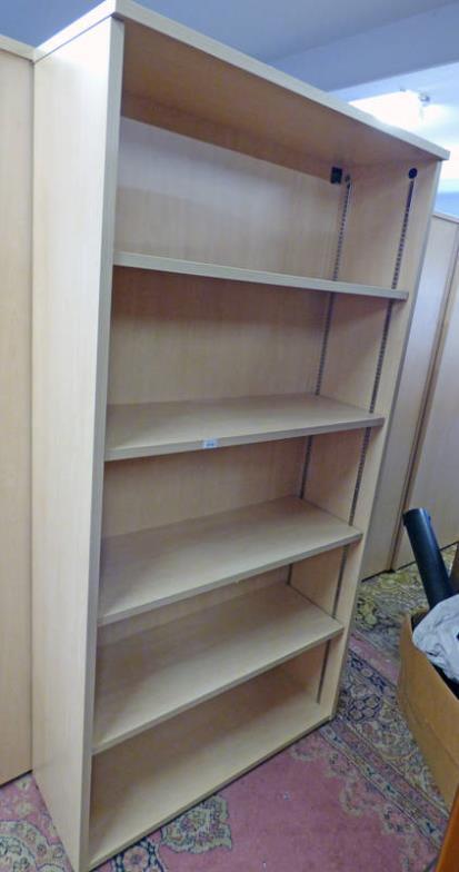 Taylors Auctions Beech Effect Open Bookcase Online Auction