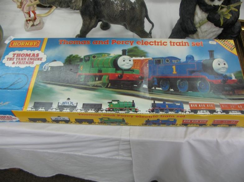 hornby thomas and percy electric train set